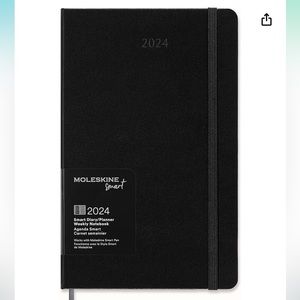 NWT Moleskine 12 Month 2024 Smart Weekly Planner, Hard Cover